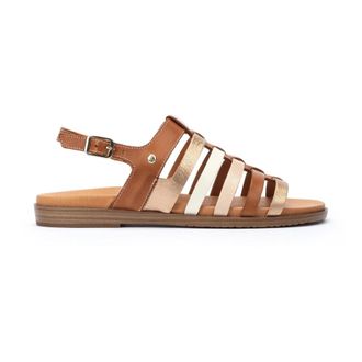 Pikolinos Formentera Sandaal - Dames - Sandalen - Bruin - 36 EU - Leer - Schoenen