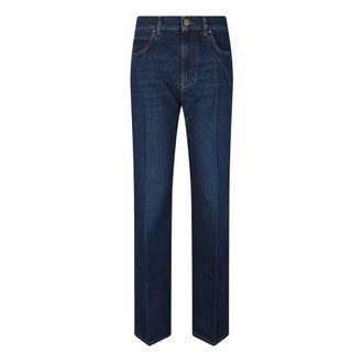Pinko Pinko, Jeans, Dames, Blauw, W30, Denim, Wanda Wijde Pijpen Jeans