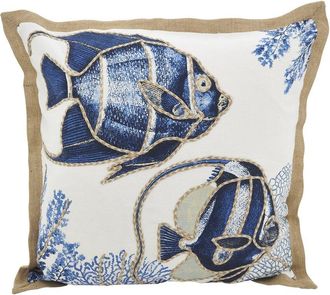 Saro Lifestyle Fish Down-Filled Pillow