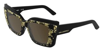 Karl Lagerfeld KL6204S 005 Womens Sunglasses Gold Size 53