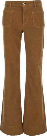 AG - Adriano Goldschmied Vicky High Rise Flare Broek - Dames - Flared Jeans - Bruin - W28 - Katoen - Jeans