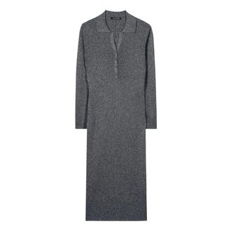 Luisa Cerano Vestido de punto acanalado con brillo - Dresses - Mujer - Gris - M