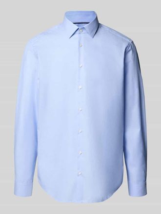 Jake*s Regular Fit Business-Hemd mit Kentkragen in Bleu, Gr&ouml;&szlig;e 45/46