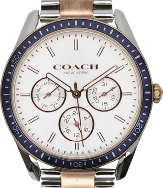 Coach Pre-owned Watches, male, Multicolor, Size: ONE SIZE Pre-owned Stainless Steel Wristwatch