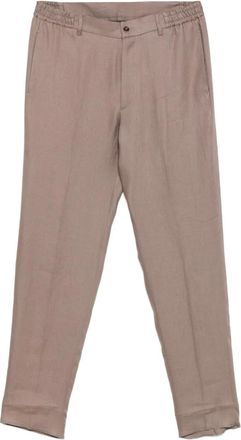 Tagliatore Pantaloni in lino - Marrone