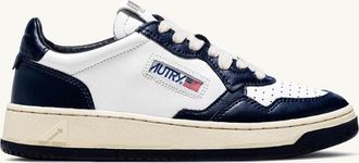 Autry SNEAKERS MEDALIST LOW BICOLOR IN PELLE BIANCA E BLU