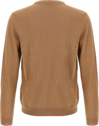 Zanone Crew Neck Cotton Sweater - Camel