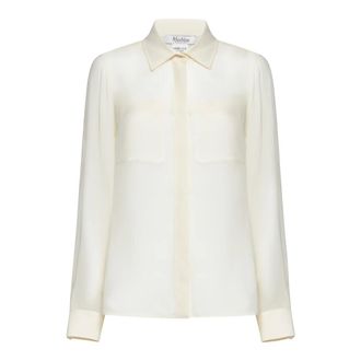 Max Mara Dames, Blouses & Shirts, Beige, Maat: M Zijde