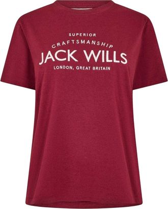 Jack Wills Dames/Dames Forstal boyfriend T-shirt (Wijn)