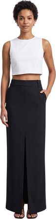 Tom Ford Black Solid Maxi Skirt