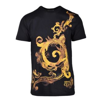 Versace Jeans Couture Cotton T-shirt with Stylish Design - male - Versace Jeans Couture - T-Shirts - Black - 2XL - Tops