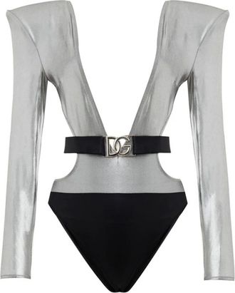 Dolce & Gabbana Mujer, Trajes de baño, Gris, Talla: S