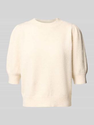 Vero Moda Comfort Fit Strickpullover mit Puff&auml;rmeln Modell DOFFY in Offwhite, Gr&ouml;&szlig;e L