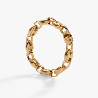 Alex and Ani Frozen Mariner Chain Ring in Gold at Nordstrom, Size 7