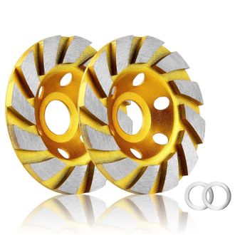 OEM 2 Discos Deslizantes De Diamante De 10,16 Cm, Robustos, Turbo, Para Hoekschuurmachine, Para Beton, Graniet, Marmer