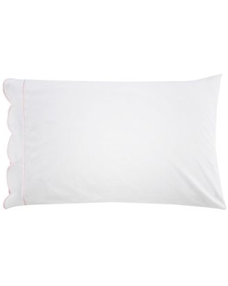 Melange Home M&eacute;lange Home Scallop Frame Embroidery Percale Pillowcases
