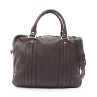 Gucci Brown Leather Shoulder Bag (Pre-Owned)