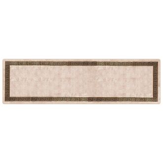 vidaXL Pasillo De Alfombra Marsa Negro 100 X 350 Cm Poli&eacute;ster Y Pvc Vidaxl