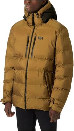 Helly Hansen Puffy Parka met lichaamskaartisolatie - Heren - Parka Jassen - Bruin - M - Leer - Jassen