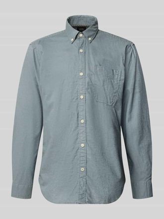 Camel Active Regular Fit Freizeithemd mit Button-Down-Kragen in Jeansblau, Gr&ouml;&szlig;e 3XL