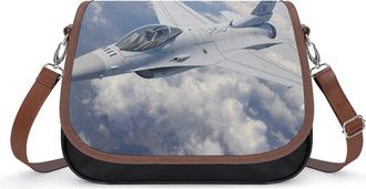 Generic Fighter Jet Airplane Womens Crossbody Bag Fashion Shoulder Handbags Message Tote Bag with Adjustable Strap