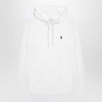 Polo Ralph Lauren Felpa con cappuccio bianca in cotone