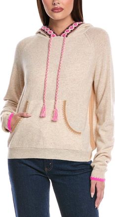 Brodie Georgie Geo Trim Cashmere Hoodie