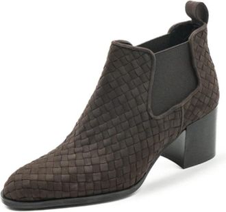 Pons Quintana Meghab Antexpress Heeled Boot - Dames - Laarzen met Hak - Bruin - 36 EU - Leer - Schoenen