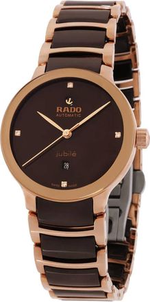 Rado Centrix Automatic Diamond Brown Dial Ladies Watch R30019712