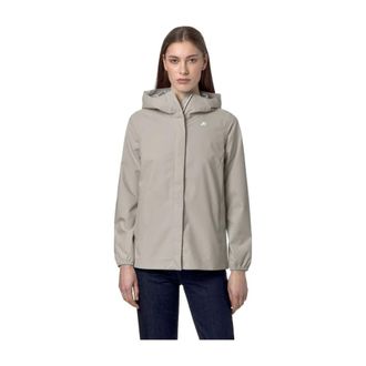 K-Way K-Way, Rain Jackets, female, Beige, Size: 2XL La Marguerite Stretch Dot