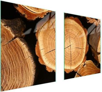 OEM Placa Protectora De Vidrio Para Estufa 85x52 Le&ntilde;a