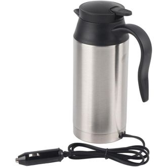 OEM Taza El&eacute;ctrica Port&aacute;til Para Coche Crezuo, 12 V, 750 Ml, Taza De Viaje Para Caf&eacute;, T&eacute; Y Agua Hirviendo --crezuo