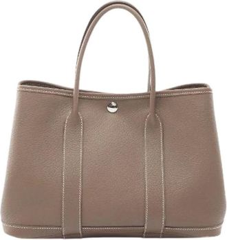 Herm&egrave;s Borsa Tote Pre-owned Garden Party TPM in pelle Negonda - - Pre-owned - Donna - Marrone - ONE SIZE