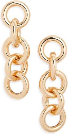 Open Edit Round Link Drop Earrings in Gold at Nordstrom Rack