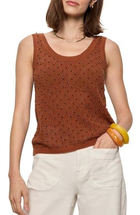 Sanctuary Dune Studded Cotton Tank in Ancient Clay at Nordstrom, Size X-Small