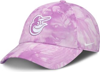 Nike Baltimore Orioles Club Nike Mens MLB Adjustable Hat in Pink | NB0110AOLE-P5U