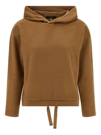 Max Mara OSCURI drawstring hoodie - Brown