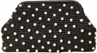 BTB Los Angeles Womens Briar Crystal Clutch In Black