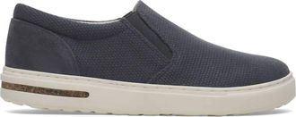 Birkenstock Mens Oswego Canvas Suede Slip On In Midnight