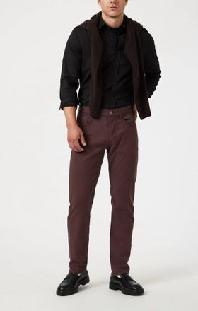 Mavi Marcus Slim Fit Pants In Currant Luxe Twill