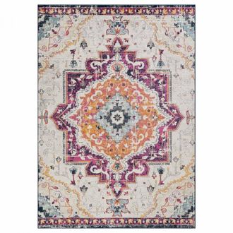 Un amour de tapis Alfombra de sal&oacute;n multicolor rojo violeta gris 120x170cm
