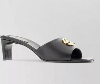 Gucci lamb leather mules