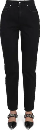 Alexander McQueen Black Boyfriend High Rise Jeans