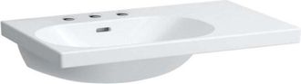 Laufen Laufen - Lua Lavabo, 3 Agujeros Para Grifer&iacute;a, Con Rebosadero