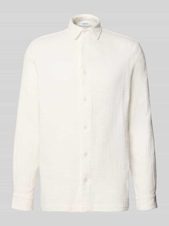 Lindbergh Lindbergh Regular Fit Freizeithemd mit Kentkragen in Offwhite, Gr&ouml;&szlig;e XXXL