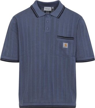 Carhartt Work in Progress S/S Ramsey Polo - Heren - Polos - Blauw - XL - Katoen - Tops
