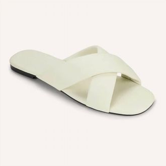 Yosi Samra Womens Delancey Sandals In Cream Leather