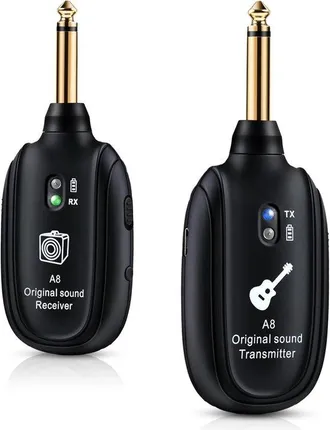 OEM Transmisor Inal&aacute;mbrico Para Guitarra, Accesorio Apto Para Instrumentos Musicales, Adecuado Para Guitarra, Bajo, Viol&iacute;n Y Teclado - Negro