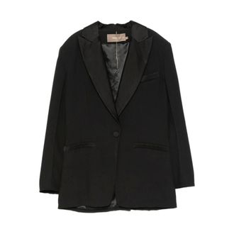 Simona Corsellini Dames, Jassen, Zwart, Maat: M
