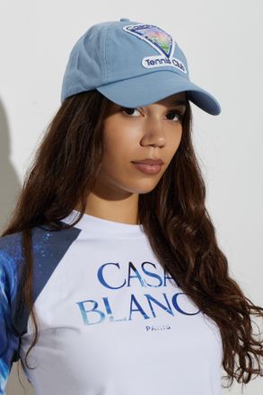 Casablanca Casablanca Tennis Club Baseball Cap, Unisex, Blue